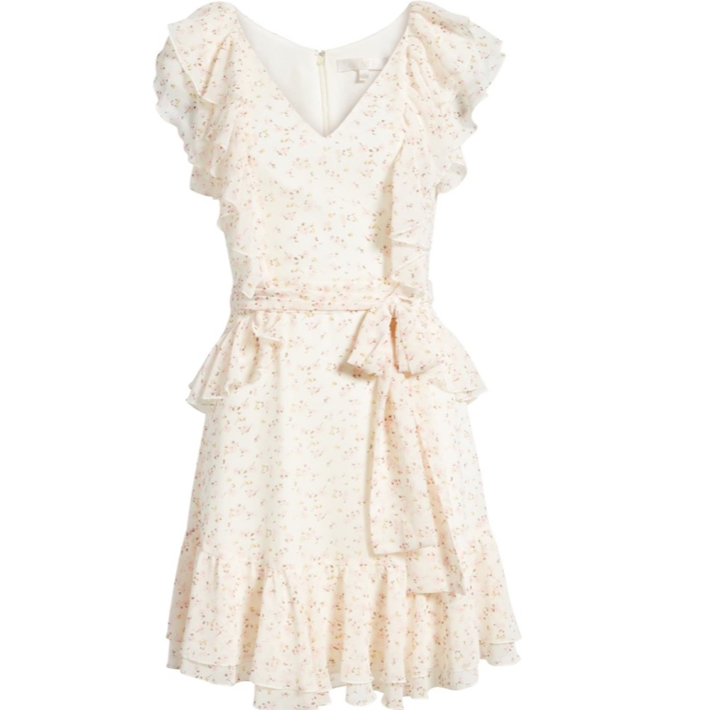 Wayf Terni Ruffle Mini Dress